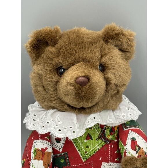 Royal Plush Toys Christmas Brown Teddy Bear 12” Stuffed Animal Holiday - Picture 2 of 8